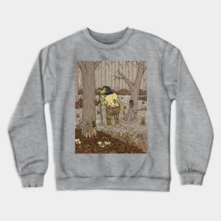 Hiding from Stinkbottom Troll Crewneck Sweatshirt